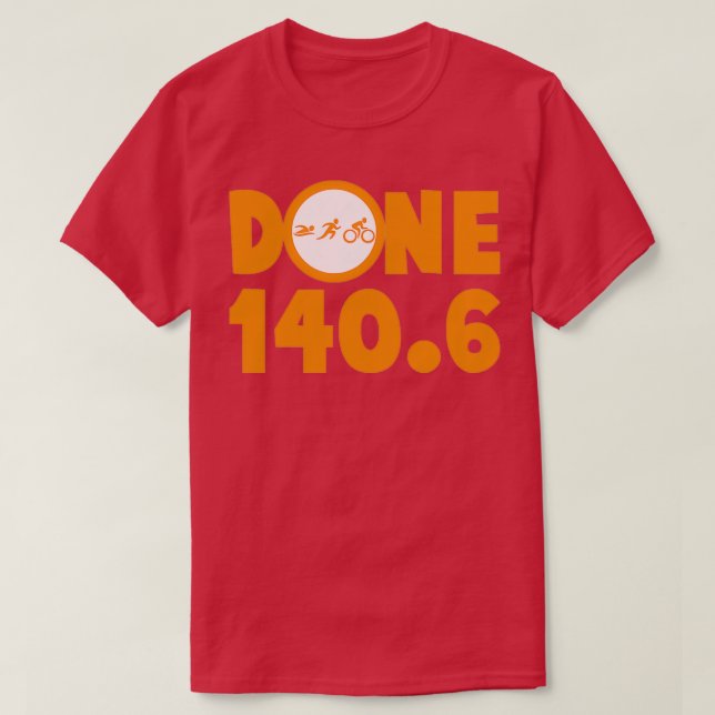 Camiseta 1406 Triathlon Cycle Run Swim Finisher Gracioso Re (Diseño del anverso)