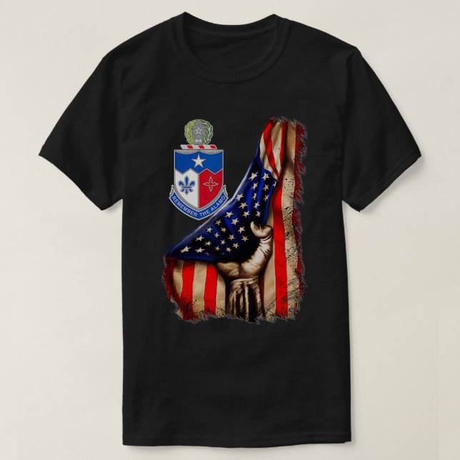 Camiseta 141.ª Bandera Americana del Regimiento de Infanter (Diseño del anverso)