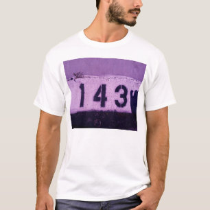 Camiseta 143 = te amo