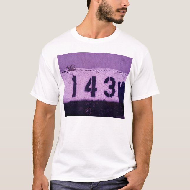 Camiseta 143 = te amo (Anverso)