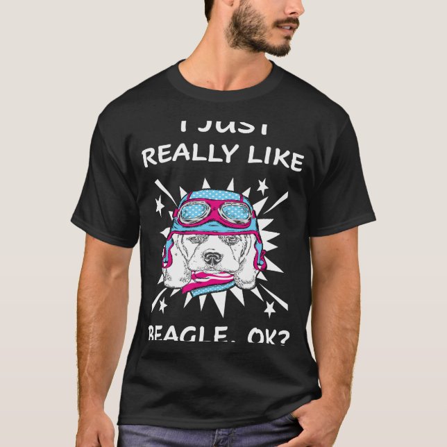 Camiseta 145 Me Gusta Realmente Beagle (Anverso)