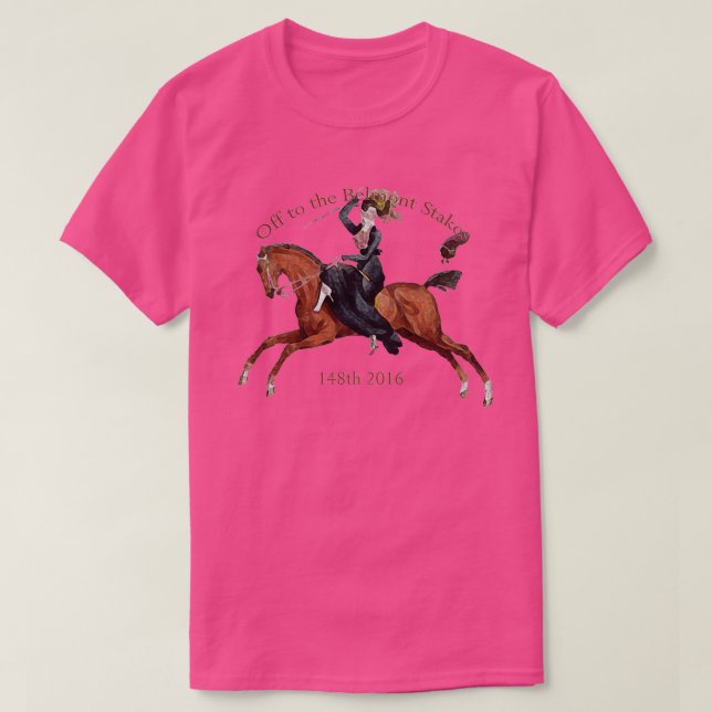 Camiseta 148ª Carreras de caballos Belmont 2016 1 (Diseño del anverso)