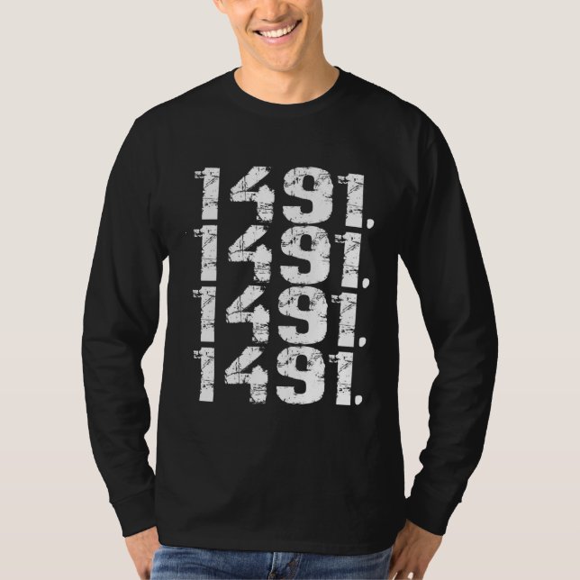 Camiseta 1491 Pre Columbus Decolonize Native American Indig (Anverso)