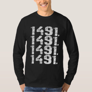 Camiseta 1491 Pre Columbus Descolonizar Nativo Americano In