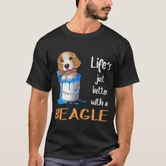 Camiseta 149 La Vida Mejor Con Un Beagle