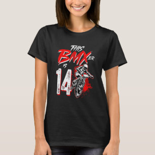 Camiseta 14.ª Decoración de la fiesta de cumpleaños de BMX