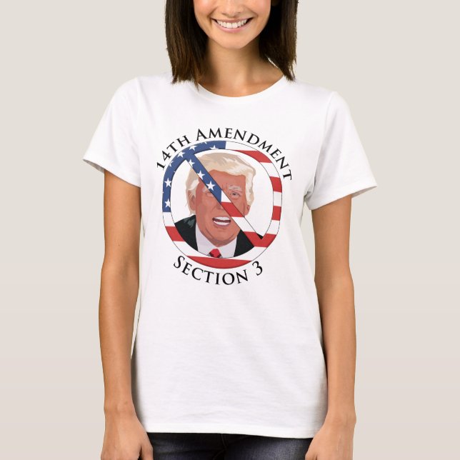Camiseta 14.ª enmienda contra Trump (Anverso)