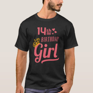 Camiseta 14.º cumpleaños Chica 14ª fiesta de cumpleaños par