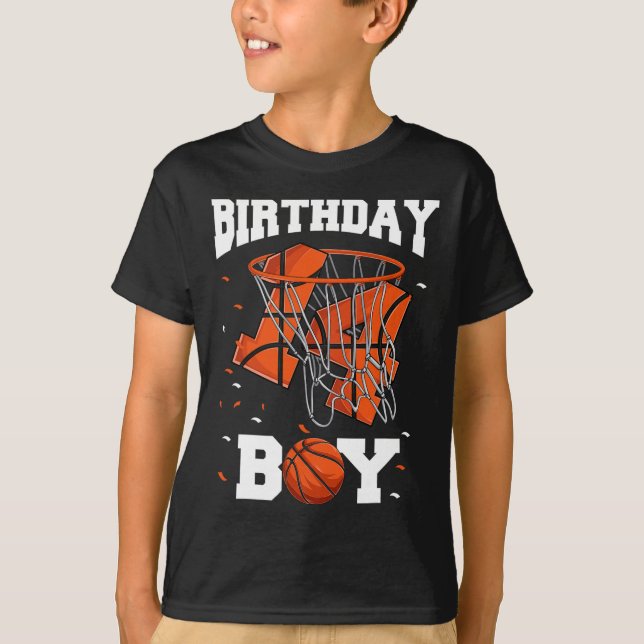 Camiseta 14.º cumpleaños de niños de baloncesto (Anverso)