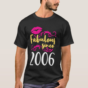 Camiseta 14.º cumpleaños, labios dulces, Chica fabuloso des