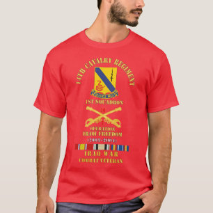 Camiseta 14.º Regimiento Cavalry con Cav Br 1er Escuadrón O