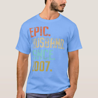 Camiseta 14° Aniversario Boda De Él Esposo Epic Sinc