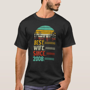 Camiseta 14° Aniversario Boda Funny Mejor Esposa Desde 2000