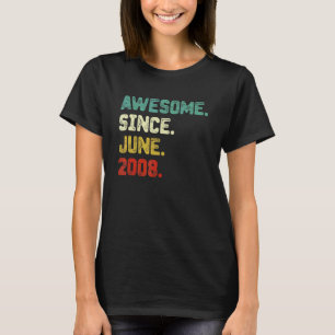 Camiseta 14 años alucinantes desde junio de 2008 14 años