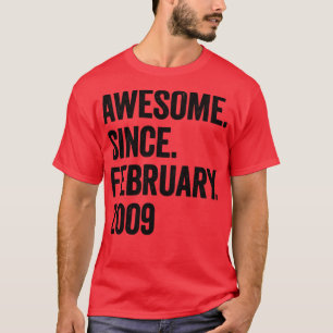 Camiseta 14 años de asombro desde febrero de 2009 14º cumpl