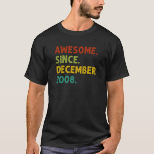 Camiseta 14 años de edad increíble desde diciembre de 2008