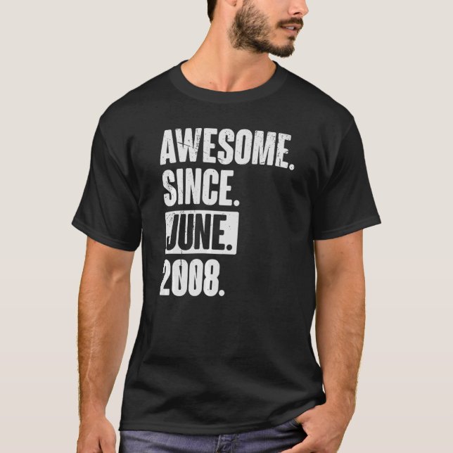 Camiseta 14 años de edad increíble desde junio de 2009 (Anverso)