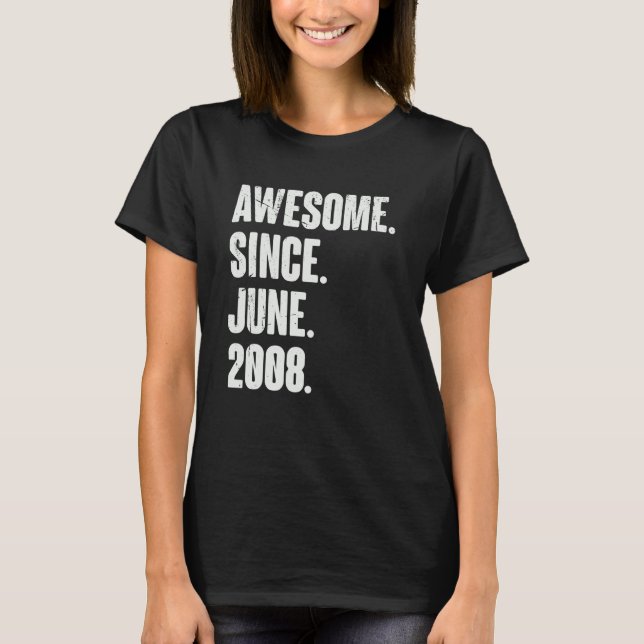 Camiseta 14 años de edad increíble desde junio de 2009 (Anverso)