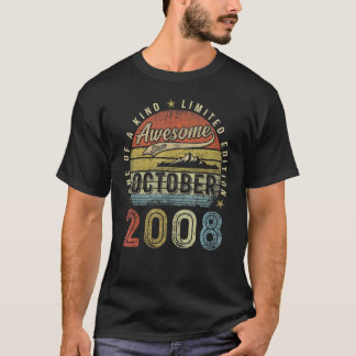 Camiseta 14 años de edad increíble desde octubre de 2008 14