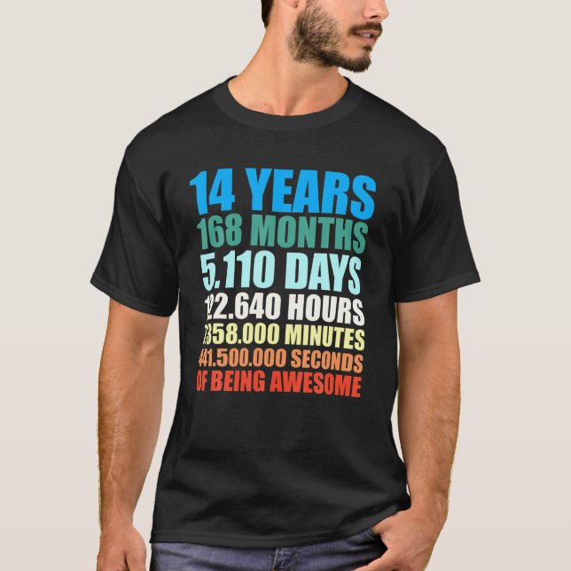 Camiseta 14 Años De Ser Increíble (Anverso)