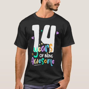 Camiseta 14 Años De Ser Sorprendente 14º Adolescente