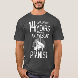 Camiseta 14 años de ser un increíble pianistaTShirt 1