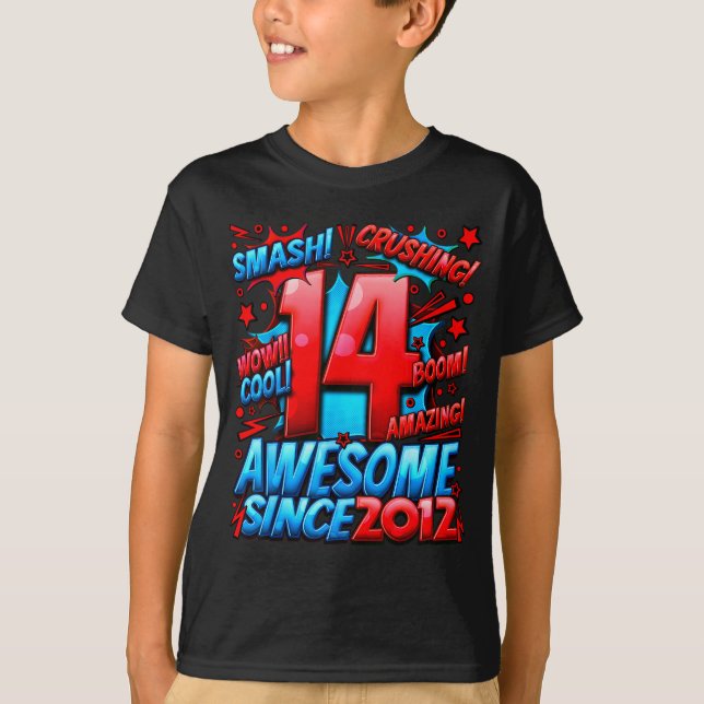 Camiseta 14 Year Old For Boys 14th Birthday Boy 14 Year Old (Anverso)
