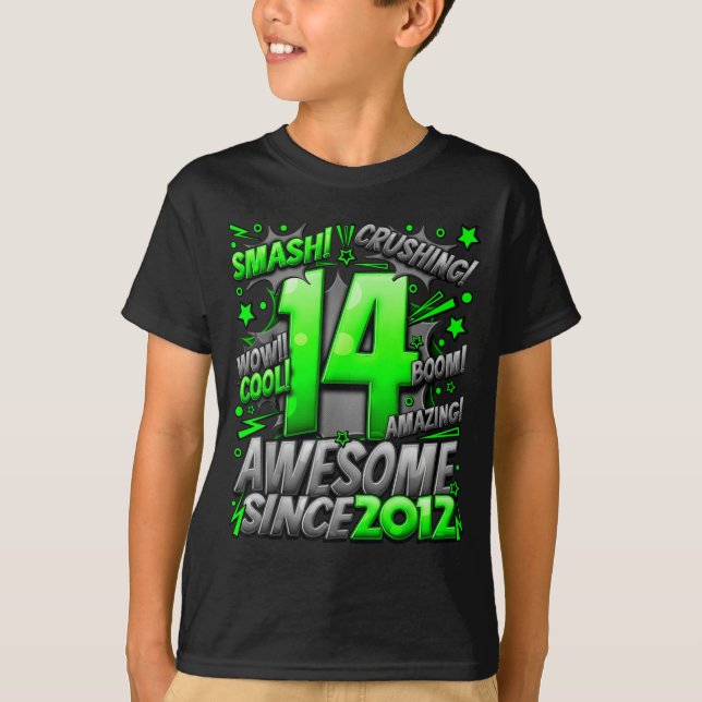Camiseta 14 Year Old For Boys 14th Birthday Boy 14 Year Old (Anverso)