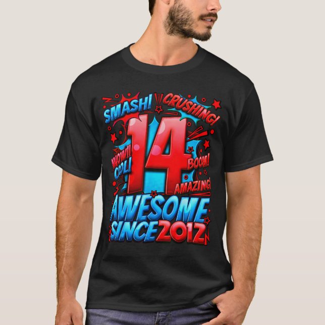 Camiseta 14 Year Old For Boys 14th Birthday Boy 14 Year Old (Anverso)