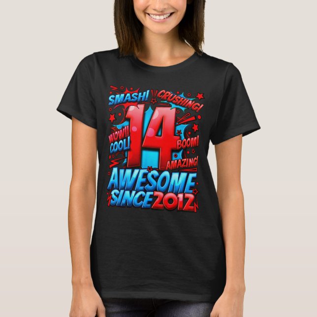 Camiseta 14 Year Old For Boys 14th Birthday Boy 14 Year Old (Anverso)
