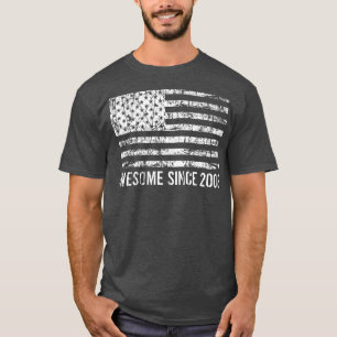 Camiseta 14th birthday, vintage usa , Awesome since 2008 