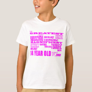Camiseta 14tos cumpleaños de los chicas: 14 años más