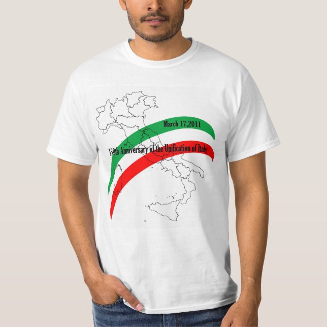 Camiseta 150° aniversario de la unificación de Italia (Anverso)
