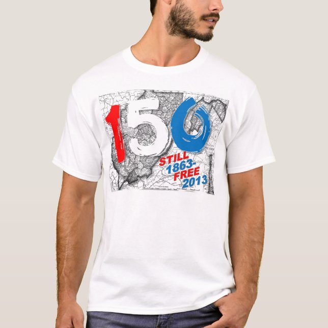 Camiseta 150o aniversario de Virginia Occidental (Anverso)