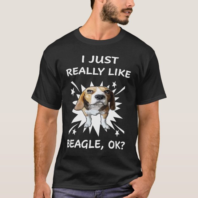 Camiseta 151 Me Gusta Realmente Beagle (Anverso)