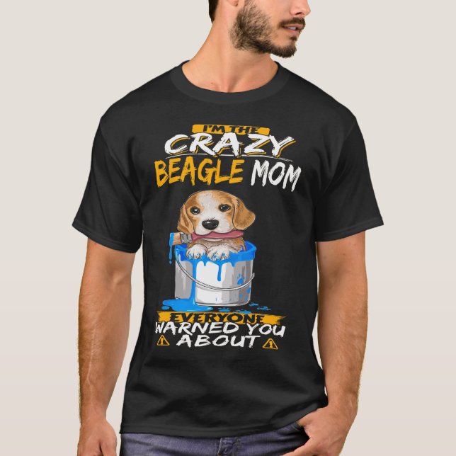 Camiseta 151 Soy la loca mamá Beagle (Anverso)