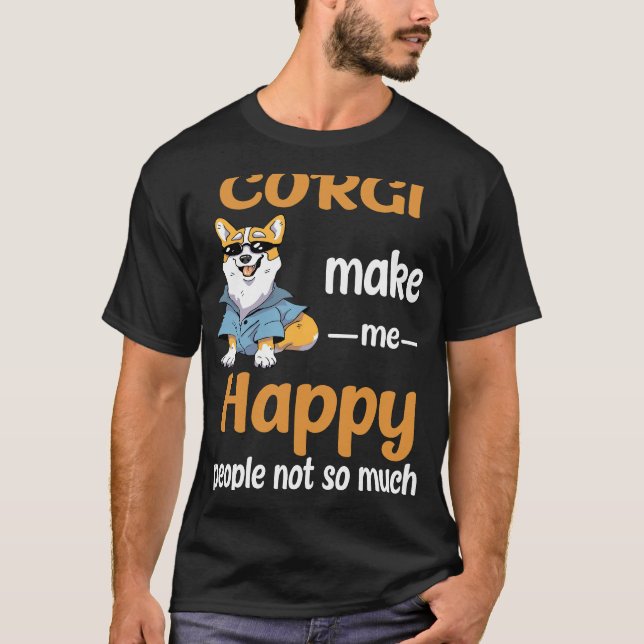 Camiseta 155 Corgi Hazme Feliz (Anverso)