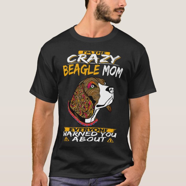 Camiseta 159 Soy la loca mamá Beagle (Anverso)