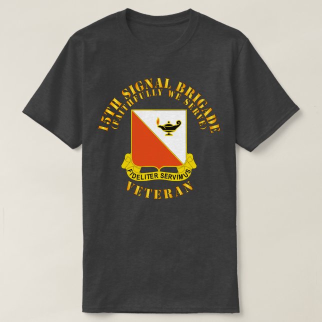 Camiseta 15.ª Brigada de Señalización Veterano de la UI X (Diseño del anverso)