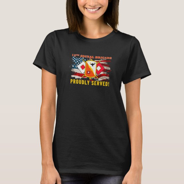 Camiseta 15.ª señal de la brigada de señalización Fuerte de (Anverso)