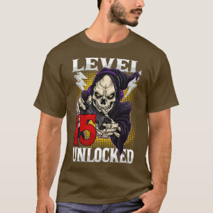 Camiseta 15.º Aniversario del Skeleton Nivel 15 Gama desblo
