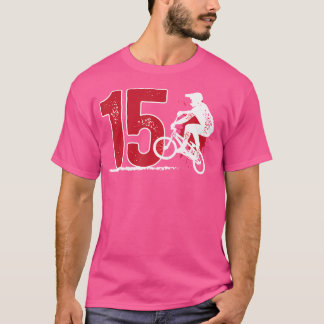 Camiseta 15.º Cumpleaños Bmx Niño De Cincuenta Años De Edad