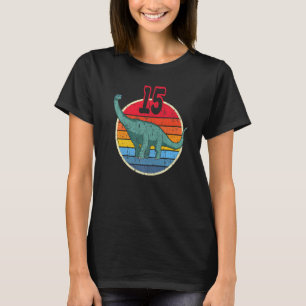 Camiseta 15.º cumpleaños I Brachiosaurus Diplodocuments I F