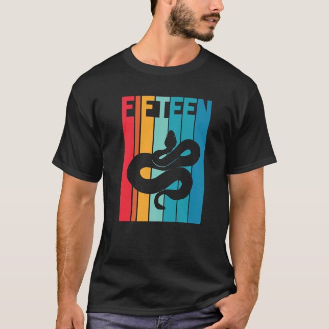 Camiseta 15.º Cumpleaños Mascota De Amante De La Serpiente  (Anverso)