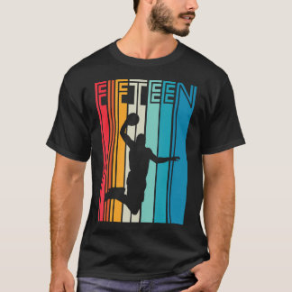 Camiseta 15.º Regalo De Amante De Baloncesto De 15 Años