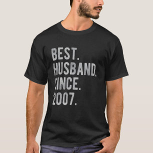 Camiseta 15° Aniversario Boda De Su Mejor Esposo Sin