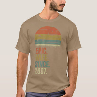 Camiseta 15 Aniversario de la Boda Mujeres, esposas épicas