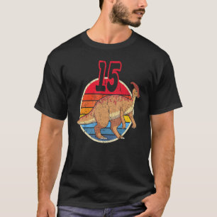 Camiseta 15 Aniversario I Parasaurolophus I Mateo Familiar