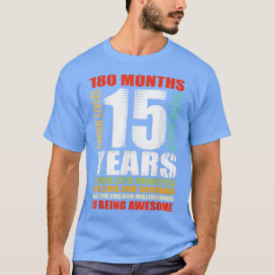 Camiseta 15 Años Chicas Niños De 15 Años De Edad