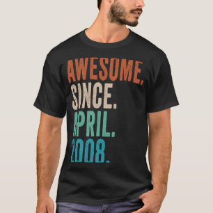 Camiseta 15 años de edad increíble desde abril de 2008 15º